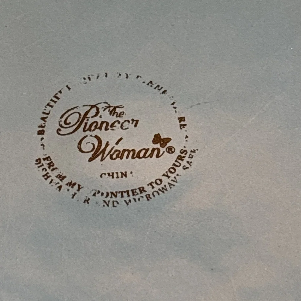 The Pioneer Woman‎ Stoneware Paige Denim Pattern Salad Plate 8